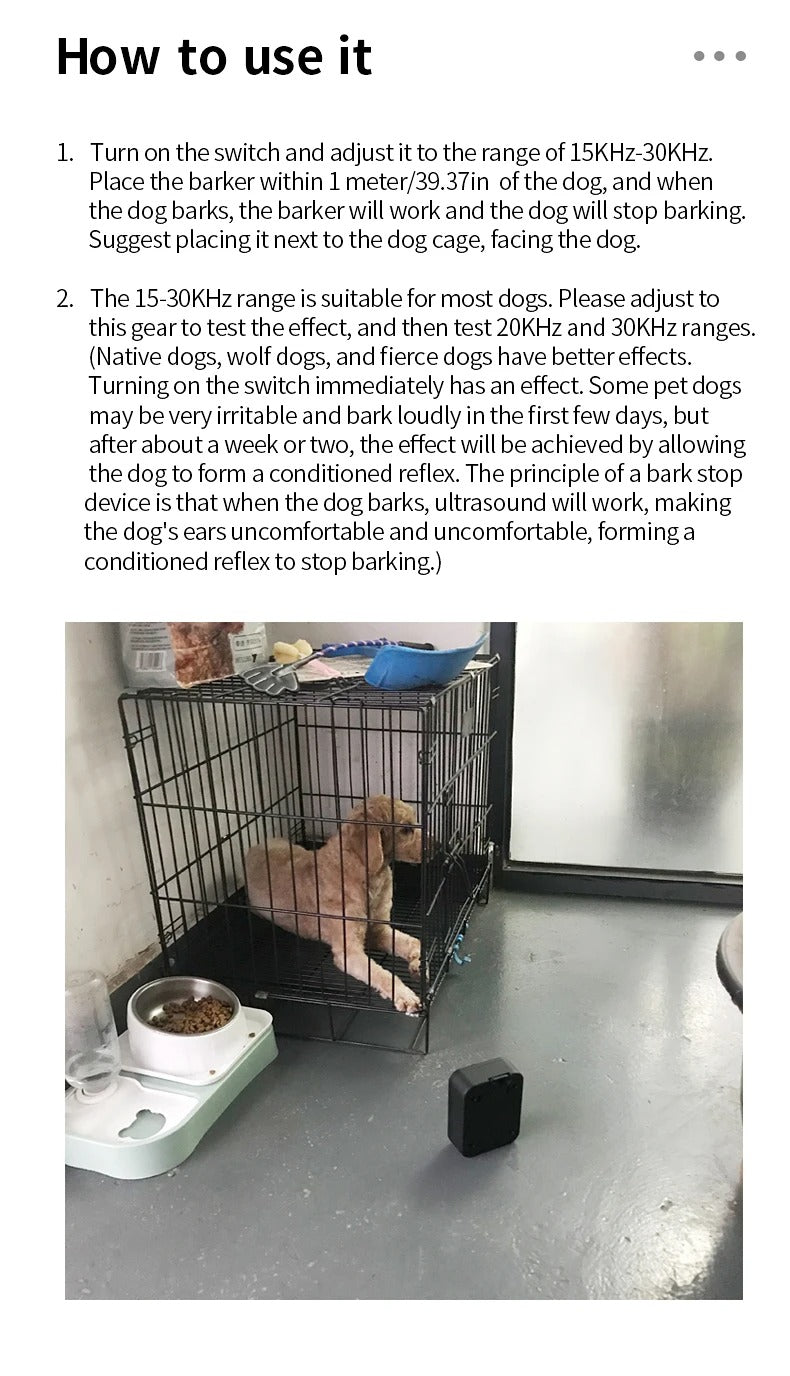 Ultrasonic Anti Bark Training Device