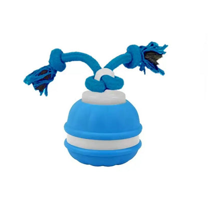 Durable Dog Play Ball with Motion Sensor and Tug Rope in Dog-Friendly Colours