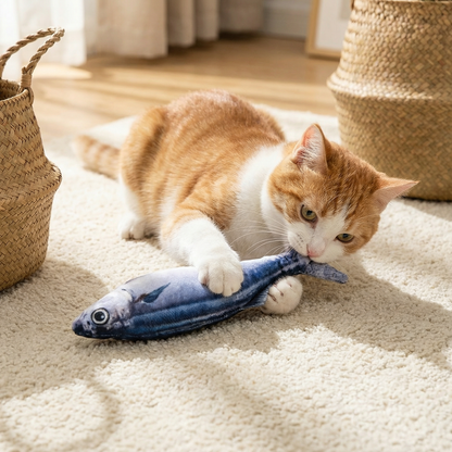 Interactive Wiggly Fish Cat Toy